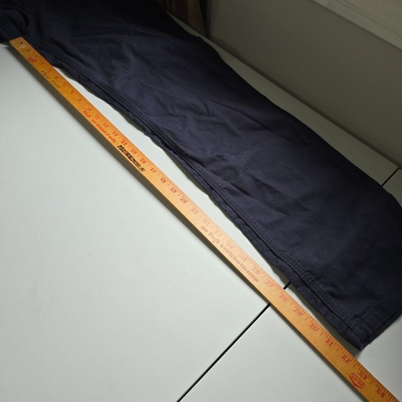 Berne Mens Duck Carpenter Pants Size 34x34 (Fits 34x32) Navy Relaxed Workwear - Picture 11 of 13